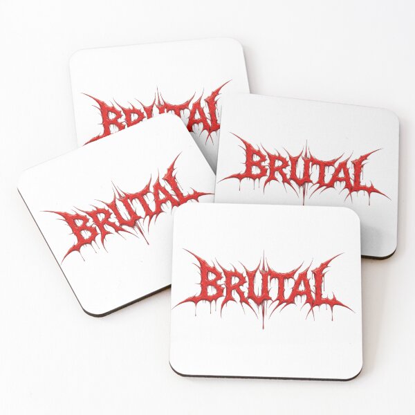 Item preview, Red Brutal Lettering designed and sold by JonnTerr.