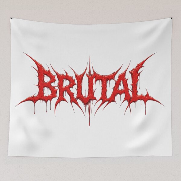 Item preview, Red Brutal Lettering designed and sold by TrendNest Designs USA.