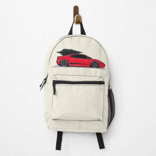 Item preview, Vintage Red Ferrari 360 Christmas Tree illustration designed and sold by blackdogshop.