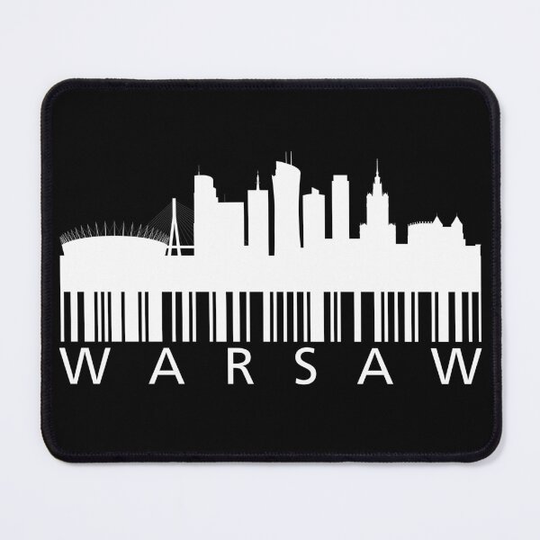 Item preview, Warsaw Skyline Barcode designed and sold by Anniko Art Studio.