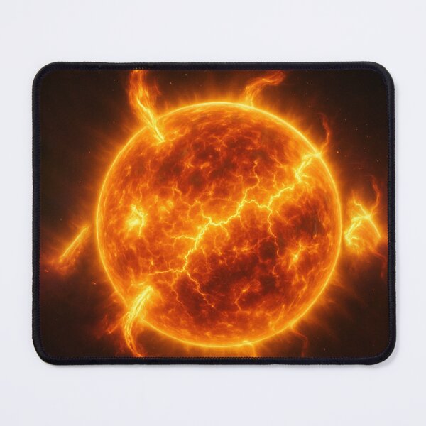 Item preview, Sun Surface Close-Up – Hyper-Realistic Solar Flare Illustration designed and sold by PrometheusStyle.