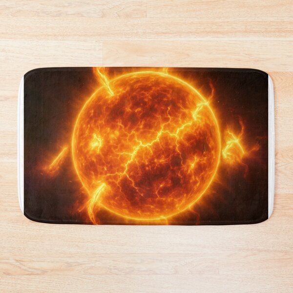 Item preview, Sun Surface Close-Up – Hyper-Realistic Solar Flare Illustration designed and sold by PrometheusStyle.