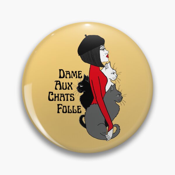 Item preview, Crazy Cat Lady (Dame Aux Chats Folle) designed and sold by IrishVikingDesigns.