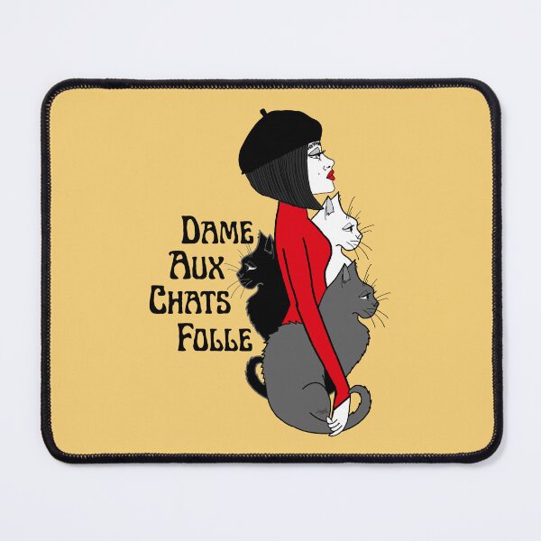 Item preview, Crazy Cat Lady (Dame Aux Chats Folle) designed and sold by IrishVikingDesigns.