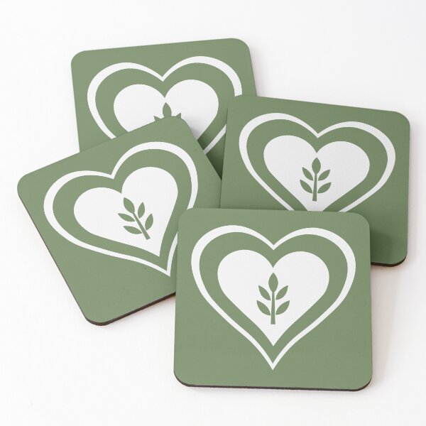 Item preview, Eco-Friendly Heart Logo Featuring Leaf Symbol – Nature and Sustainability Design designed and sold by AtonuHaque.