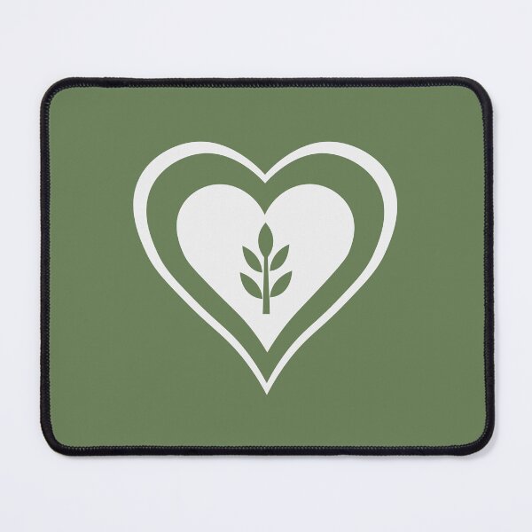 Item preview, Eco-Friendly Heart Logo Featuring Leaf Symbol – Nature and Sustainability Design designed and sold by AtonuHaque.