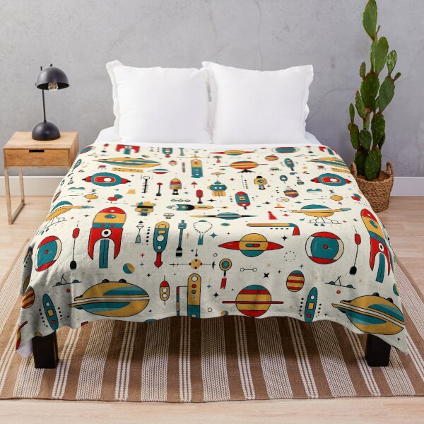 Item preview, Atomic Space Race – Retro Futurism Pattern designed and sold by Skolyak.