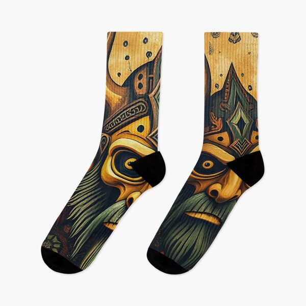 Item preview, Bold Norse Viking Mask Illustrations designed and sold by BoBiloArt.