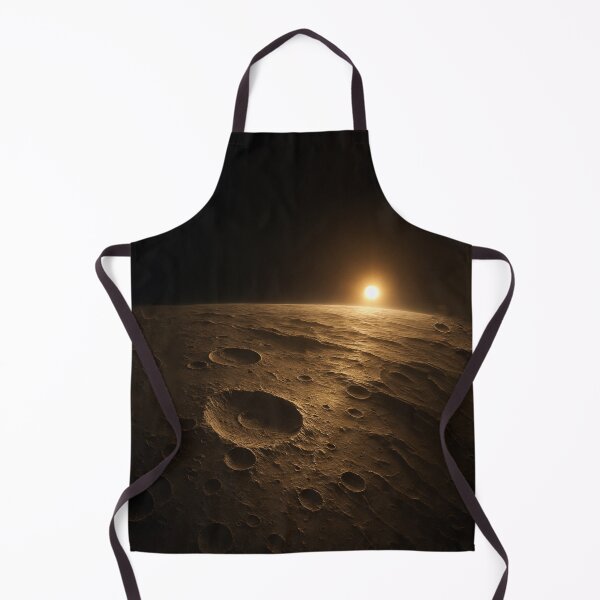 Item preview, Mercury Planet Surface – Warm Grey Cratered Landscape Illustration designed and sold by PrometheusStyle.
