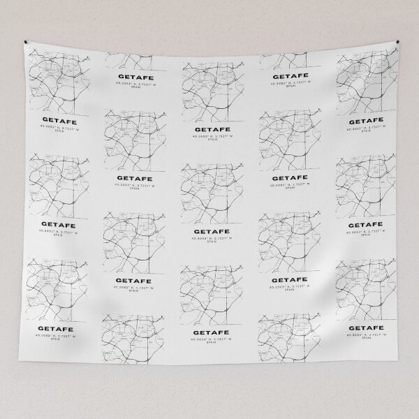 Item preview, Getafe Spain Minimalist Map Poster in Black and White designed and sold by RM-Journey.
