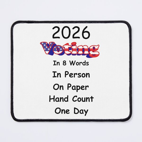 Item preview, Brilliant 2026 Voting - In 8 Words Design designed and sold by jglawson676.