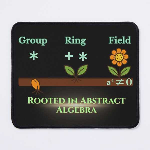 Item preview, Rooted in Abstract Algebra, Group Ring Field designed and sold by Crafty Capers Drift.