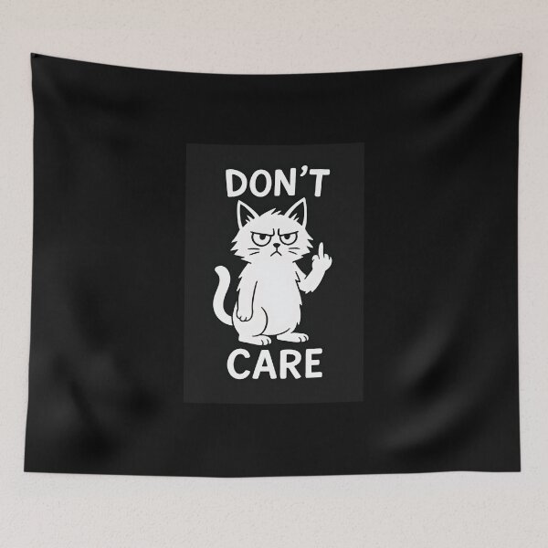 Item preview, Angry Cat Flipping Off - Funny Attitude Cartoon designed and sold by Amr Siam.