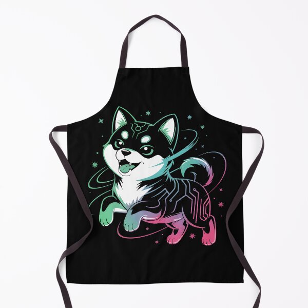 Item preview, Cyber Shiba Neon Dog – Futuristic Puppy with Star Glow designed and sold by Fragy72.