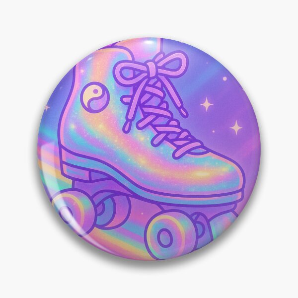 Artikelvorschau, Neon Y2K Rollschuh | Pastell Regenbogen Vaporwave Ästhetik entworfen und verkauft von TM Creations.