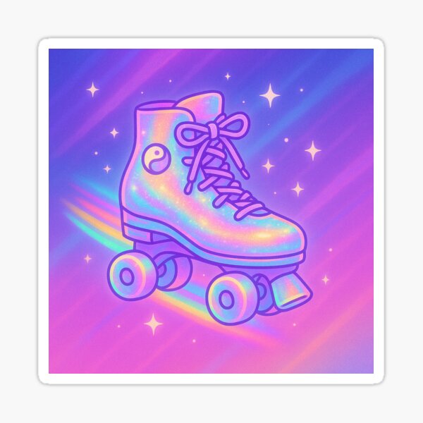 Artikel-Vorschau von Neon Y2K Rollschuh | Pastell Regenbogen Vaporwave Ästhetik, designt und verkauft von TM Creations.