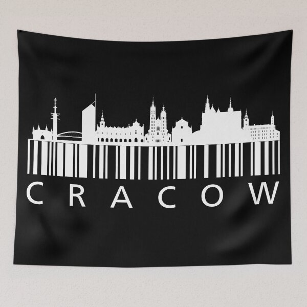 Item preview, Cracow Skyline Barcode designed and sold by Anniko Art Studio.