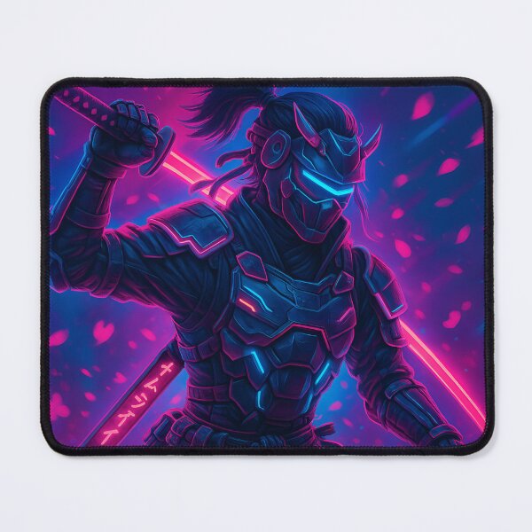 Item preview, Neon Cyber Samurai – Futuristic Warrior Aesthetic designed and sold by Color Verse1.