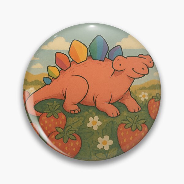 Artikelvorschau, Stegaysaurus-Träume in Erdbeerfeldern entworfen und verkauft von OpenArt.