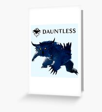 Dauntless Behemoth Shrike Greeting Card
