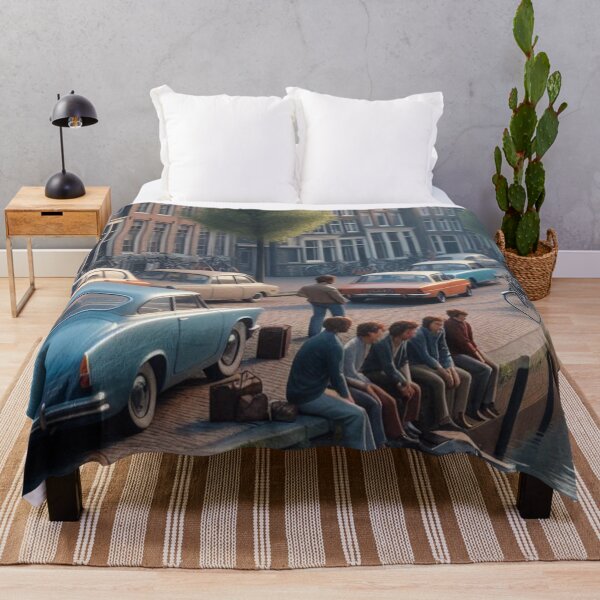 Item preview, Retro 1970s Amsterdam – AI Artwork Colorful Streetside Café Scene for City Lovers, Travelers, and Vintage Enthusiasts designed and sold by knalpot-design.