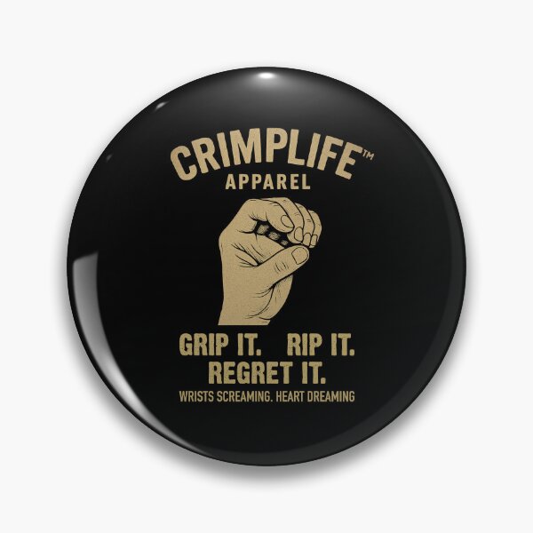 Item preview, Climbing Bouldering Crimp Life Funny Climber Saying designed and sold by Maljonic.