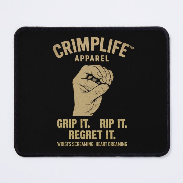 Item preview, Climbing Bouldering Crimp Life Funny Climber Saying designed and sold by Maljonic.