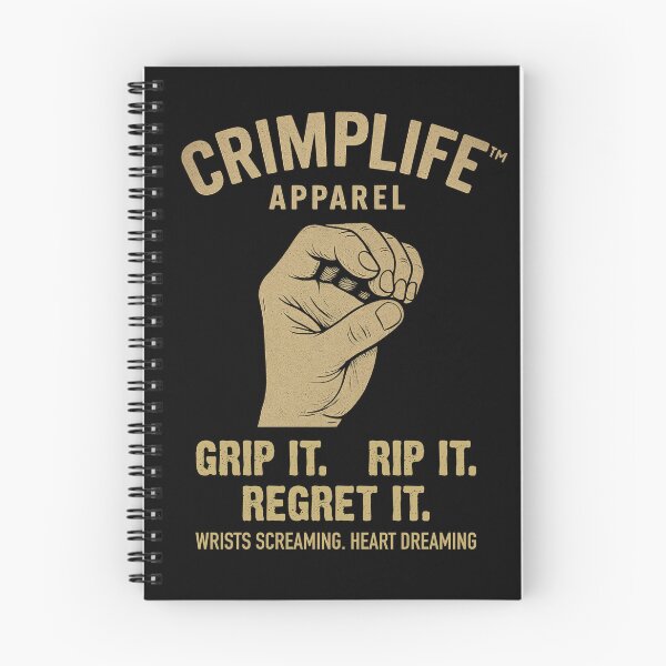 Item preview, Climbing Bouldering Crimp Life Funny Climber Saying designed and sold by Maljonic.