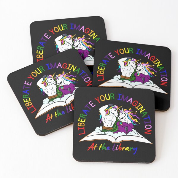Item preview, Liberate your imagination at the library designed and sold by Kate Miller Illustrator.
