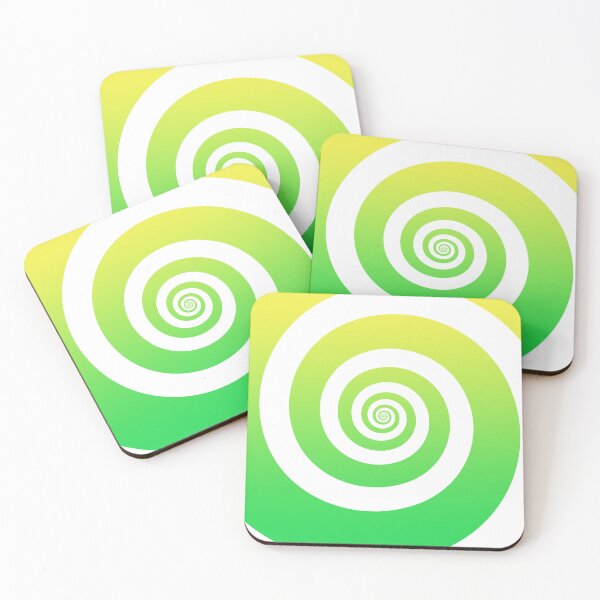 Item preview, Lime Green Hypnotizing Swirl Abstract Illusion Design  designed and sold by patternsoup.