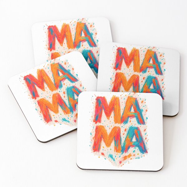 Item preview, MAMA artistic brushstrokes designed and sold by QuirkBeasts.