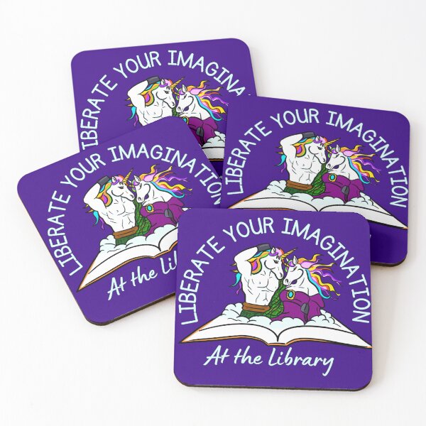 Item preview, Liberate your imagination at the library designed and sold by Kate Miller Illustrator.