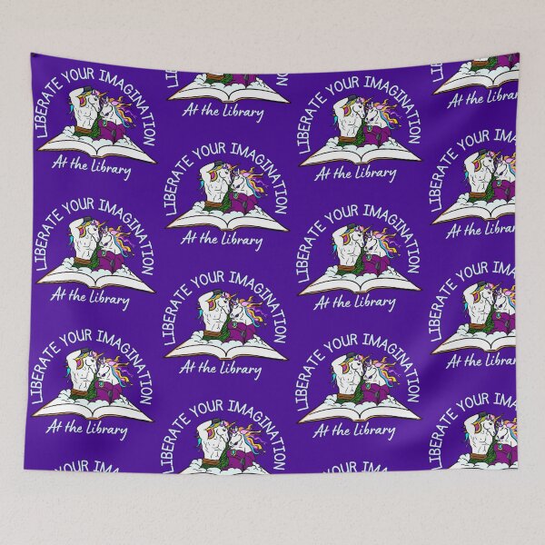 Item preview, Liberate your imagination at the library designed and sold by Kate Miller Illustrator.