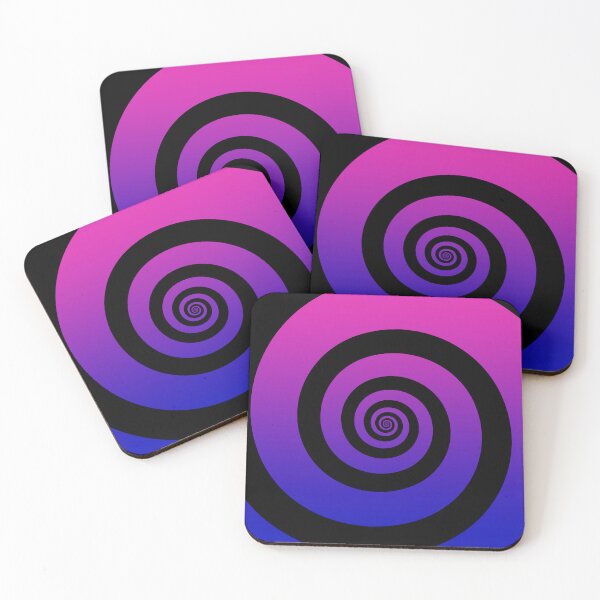 Item preview, Blue Violet Hypnotizing Swirl Abstract Illusion Design  designed and sold by patternsoup.