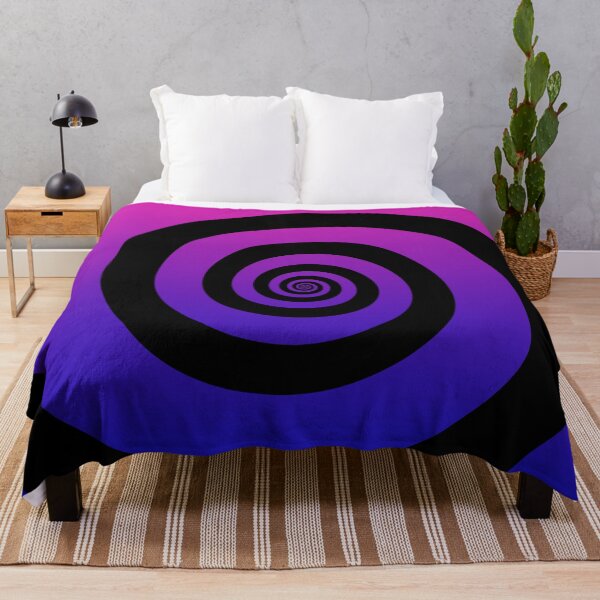 Item preview, Blue Violet Hypnotizing Swirl Abstract Illusion Design  designed and sold by patternsoup.
