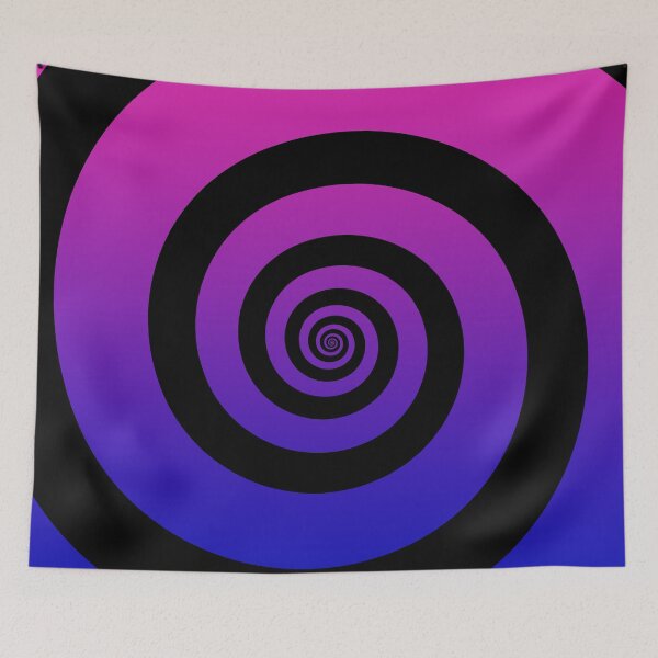 Item preview, Blue Violet Hypnotizing Swirl Abstract Illusion Design  designed and sold by patternsoup.