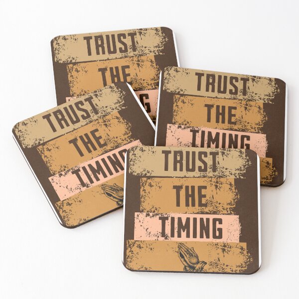 Item preview, Trust the Timing – Inspirational Typography T-Shirt | Patience & Faith Design designed and sold by MTeesGA.