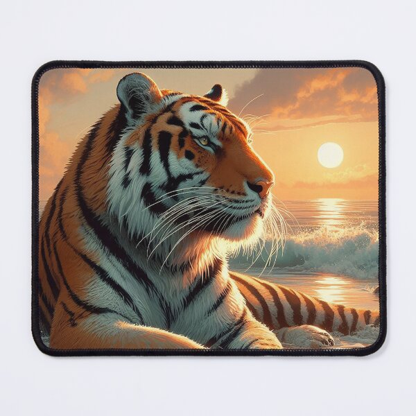 Item preview, Tiger's Wet Paws in the Beach Surf designed and sold by nikkolaus.