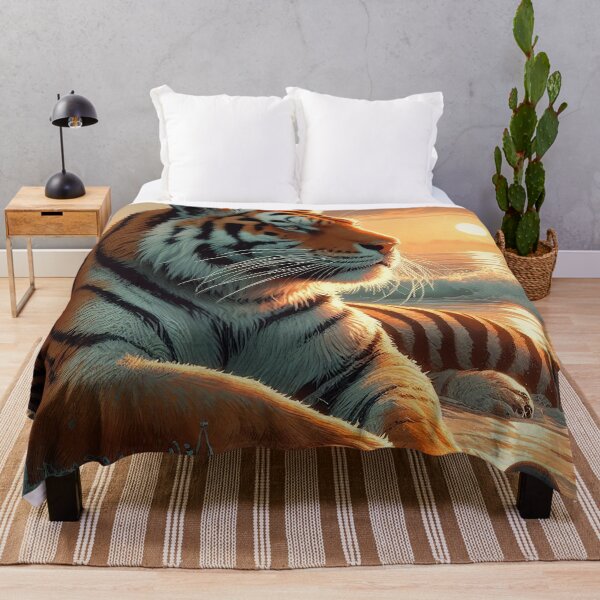 Item preview, Tiger's Wet Paws in the Beach Surf designed and sold by nikkolaus.