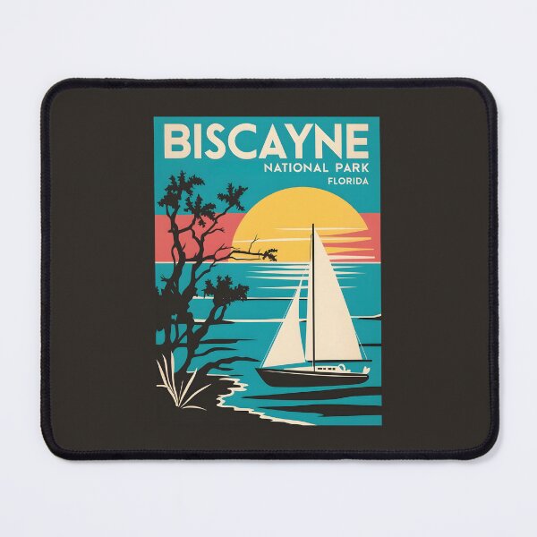 Item preview, A Vintage Illustration of Biscayne National Park - Florida - United States designed and sold by GoodOldVintage.