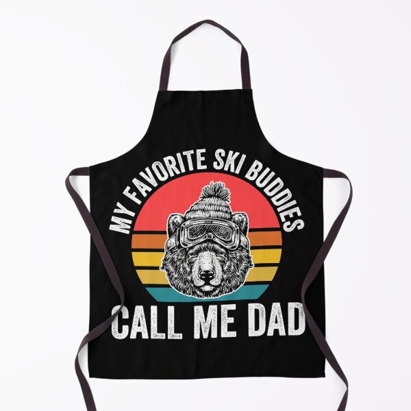 Item preview, My Favorite Ski Buddies Call Me Dad - Retro Skiing Dad Bear designed and sold by Mustapha ALAHAYANE.