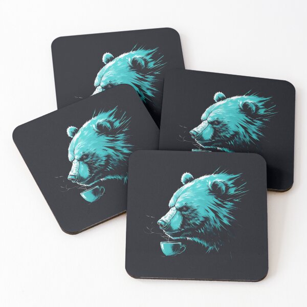 Item preview, Angry Bear Smelling Coffee designed and sold by DemureArtsy.
