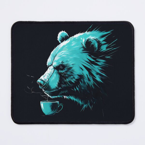 Item preview, Angry Bear Smelling Coffee designed and sold by DemureArtsy.