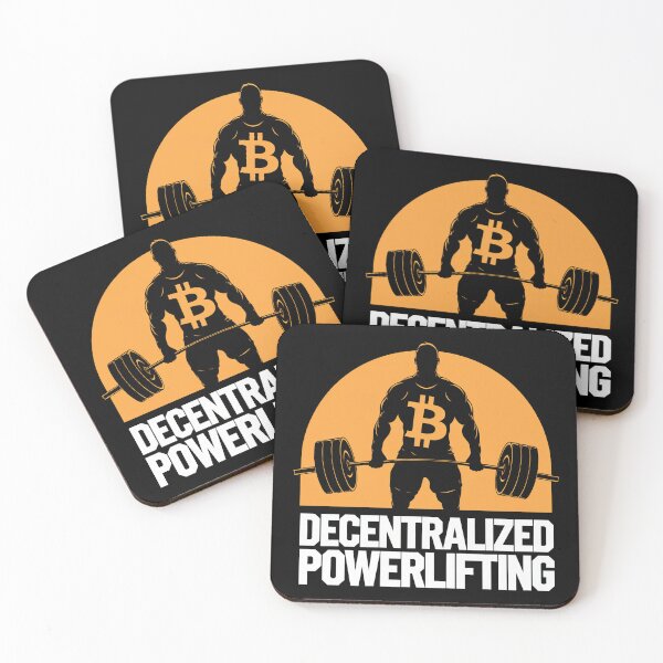 Item preview, Decentralized powerlifting, bitcoin crypto fitness designed and sold by NoetherSym.