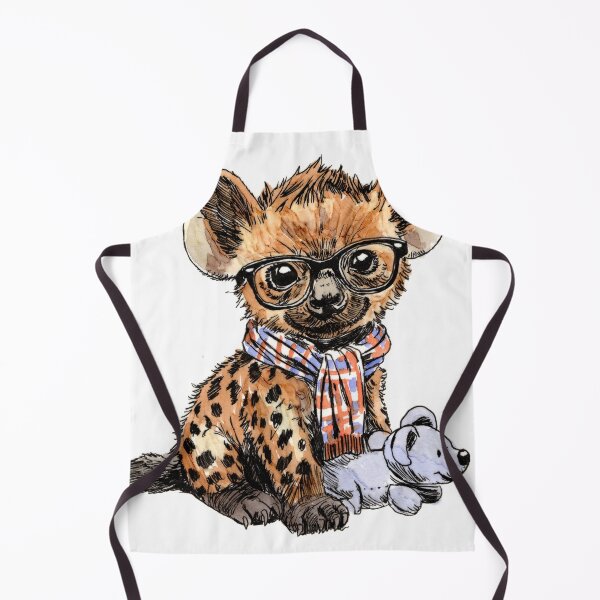 Item preview, Hyena Puppy in Glasses designed and sold by Scribbles & Doodles by Jinx.