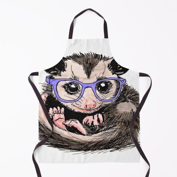 Item preview, Possum in Glasses designed and sold by Scribbles & Doodles by Jinx.