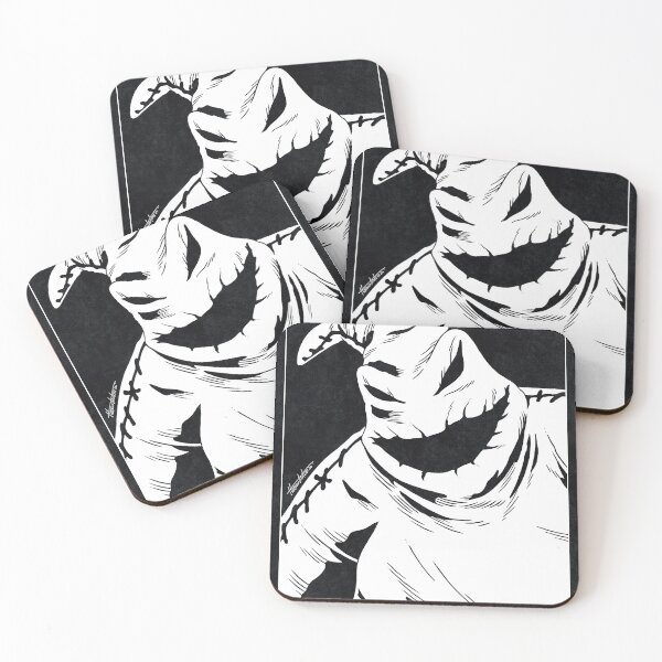 Item preview, OOGIE BOOGIE - The Nightmare Before Christmas (Black and White) designed and sold by FamousWeirdosRB.