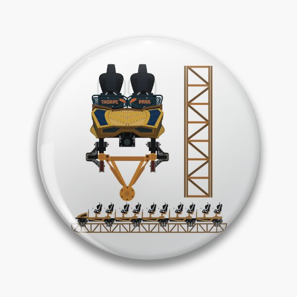 Item preview, Hyper Mack Rides Coaster Thorpe Park Train Design designed and sold by CoasterMerch.