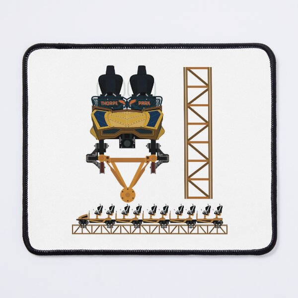 Item preview, Hyper Mack Rides Coaster Thorpe Park Train Design designed and sold by CoasterMerch.