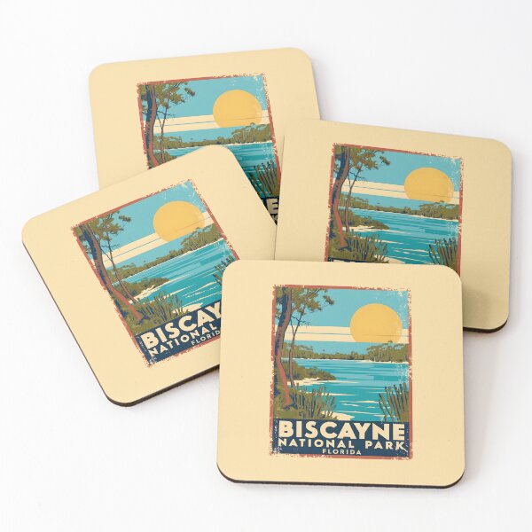 Item preview, A Vintage Illustration of Biscayne National Park - Florida - United States  designed and sold by GoodOldVintage.